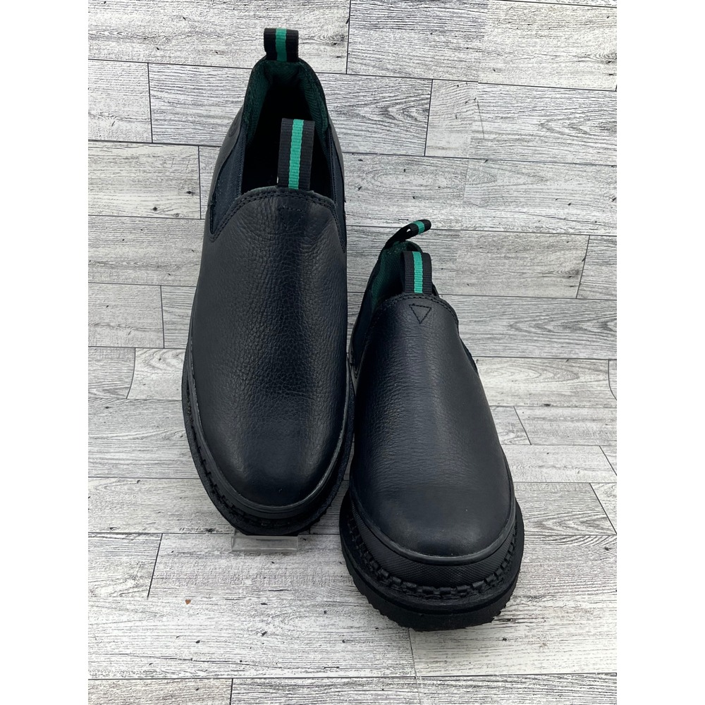 Georgia Boot Womens Giant Romeo‎ Black Leather Work Shoes G3060 Size 9.5 M